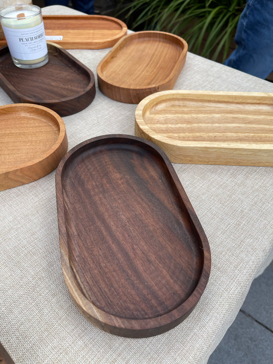 Wooden Oval Trays