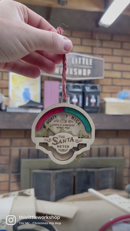 The Santa Meter: Naughty or Nice - Christmas Tree Ornament